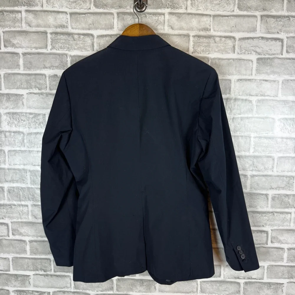 G-Star Raw Correct Mens Blazer Navy Blue Two Button Sport Coat Size 50 FLAWED